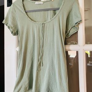 Doen Sage Green Short Sleeve Tee